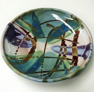 Ceramic plate by Bob Hackney